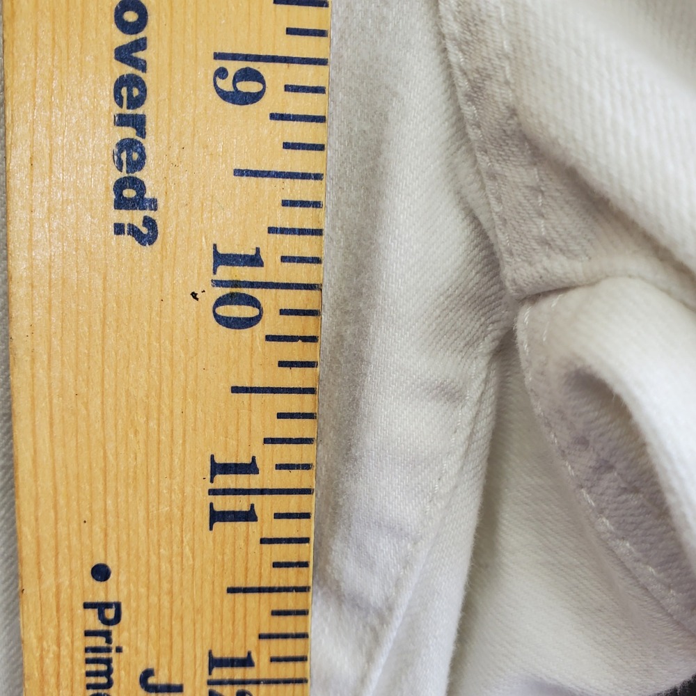 Talbots Slim Ankle Jeans Womens 8 White Stretch Cotton Blend Denim Pants - Picture 7 of 9